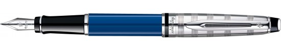  ручки waterman ручка ватерман перьевая в футляре Expert 3 DeLuxe Obsession Blue CT